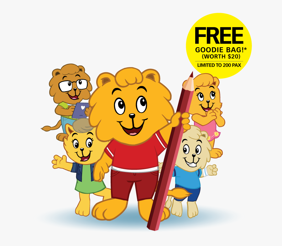 Singa And The Kindness Cubbies Colouring Contest - Singa Singapore Colouring, Transparent Clipart