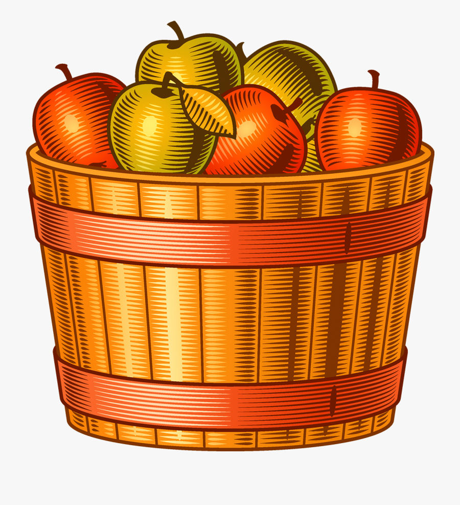 Autumn Adobe Illustrator Apple Clipart , Png Download - Basket Of Apples Vector, Transparent Clipart