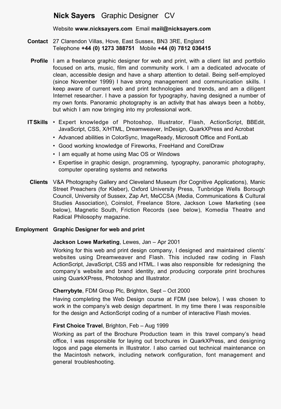 Clip Art Free Samplefreefreelance Designer Templates - Résumé, Transparent Clipart