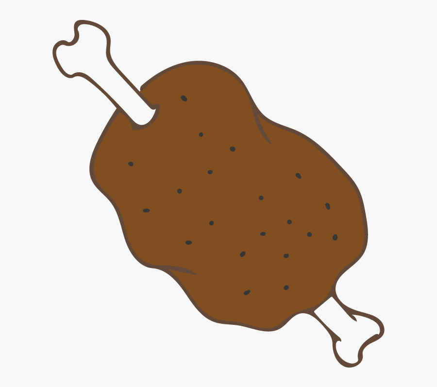 Meat With Bone - Illustration, Transparent Clipart