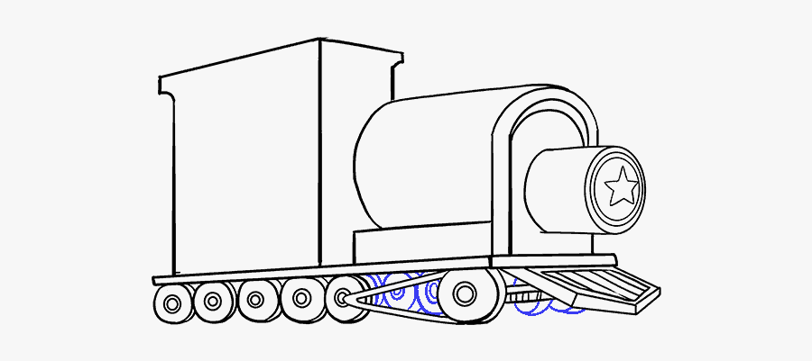 How To Draw A Train In A Few Easy Steps - Kids Easy Train Drawings, Transparent Clipart