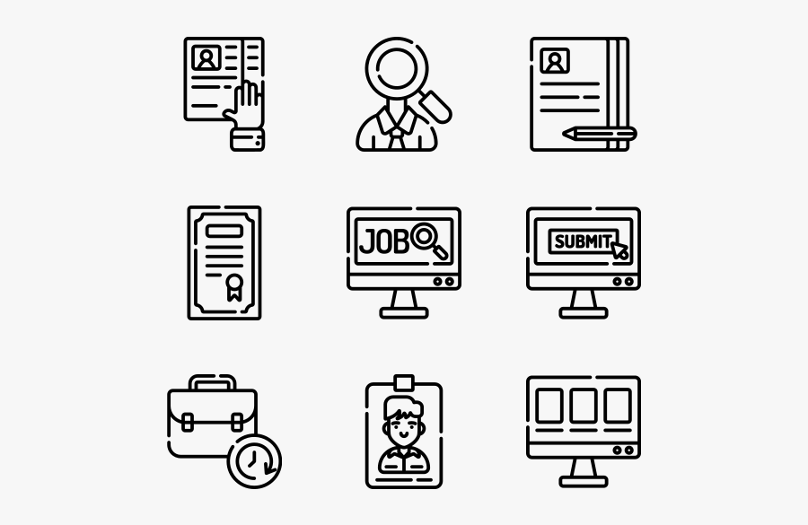 Job Resume - Devices Icons Png, Transparent Clipart