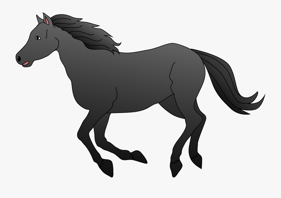 Elegant Free Horse Clip - Black Horse Clipart, Transparent Clipart