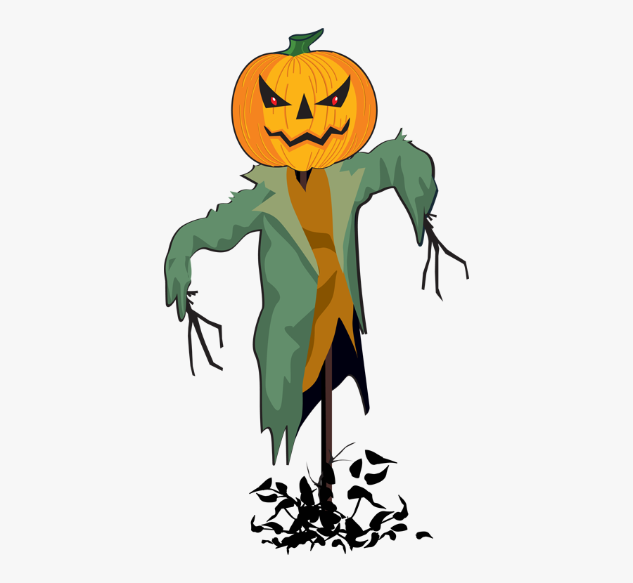 Scarecrow Clip Art - Halloween Scarecrow Clipart, Transparent Clipart