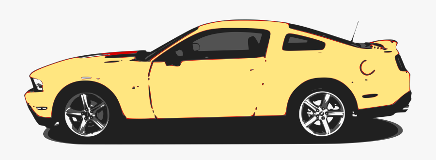 Mustang 2 Clip Arts - Yellow Mustang Clip Art, Transparent Clipart