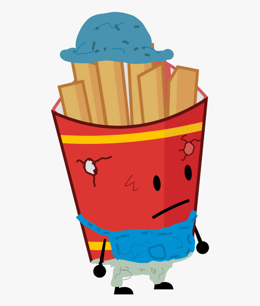 Scarecrow Fries - Battle For Dream Island Fries, Transparent Clipart