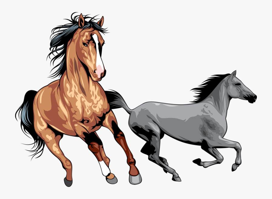 Mustang Wild Horse Clip Art - Running Horse Png, Transparent Clipart