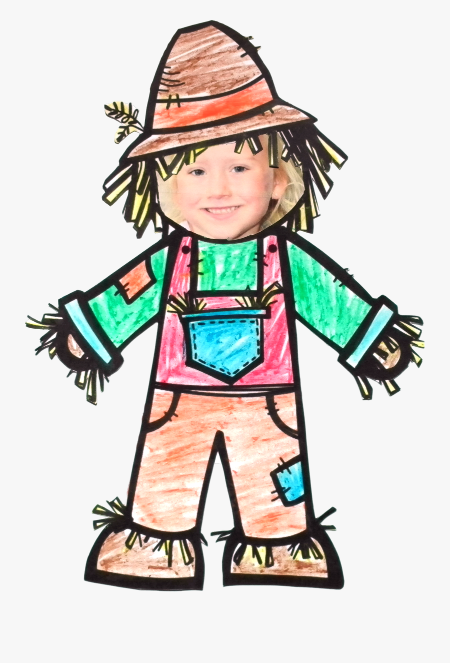 Child Scarecrow Template Has Been Added To, Transparent Clipart