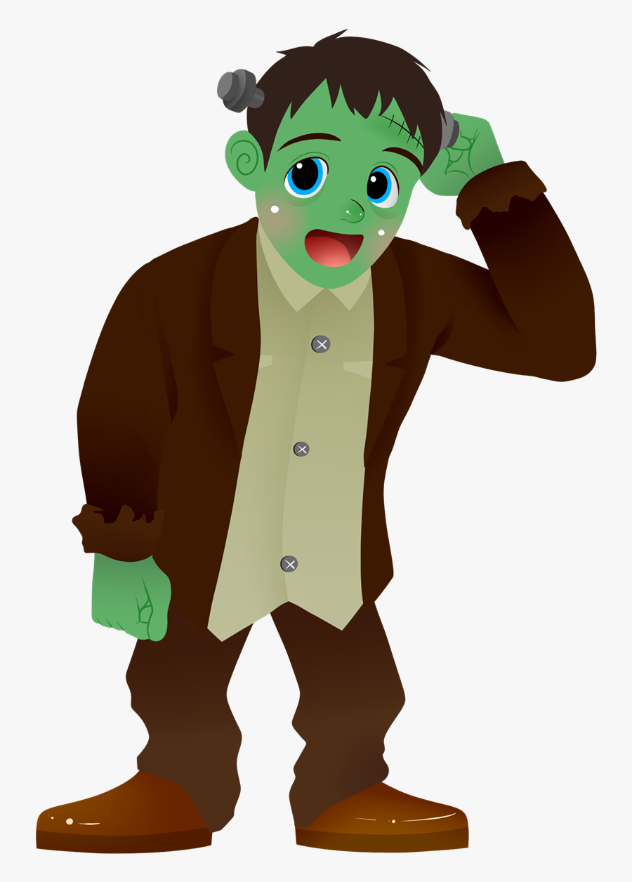 Cute Frankenstein Clipart Clipart - Cartoon Frankenstein Png, Transparent Clipart