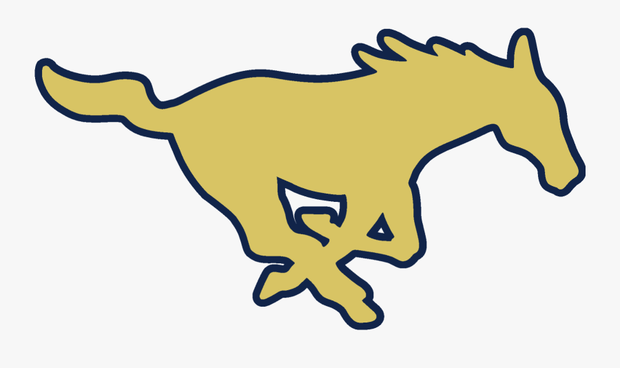 School Logo - Burges Mustangs Logo, Transparent Clipart