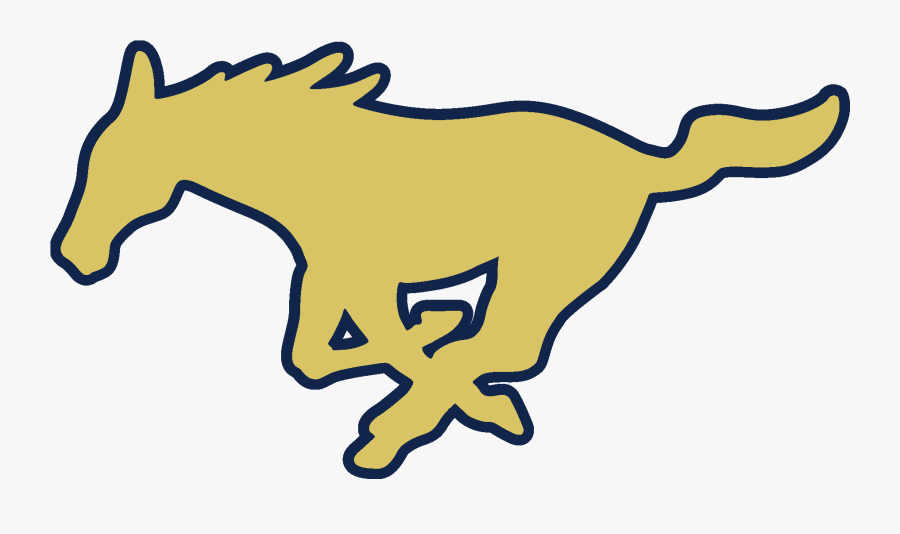 Mustang Logo Png Yellow, Transparent Clipart