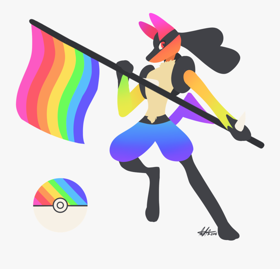 Pride Lucario Don"t Be Afraid To Ask For A Same Flag/pokemon - Gay Pride Lucario, Transparent Clipart