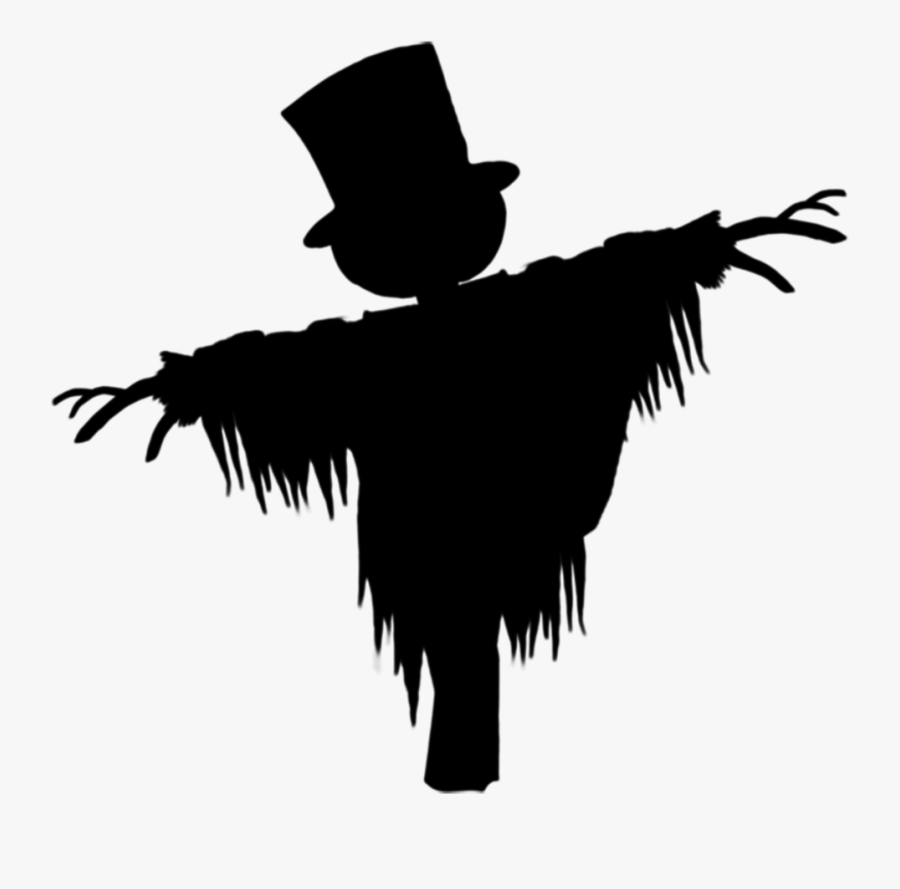 Scarecrow Clipart Silhouette - Halloween Scarecrow Png, Transparent Clipart