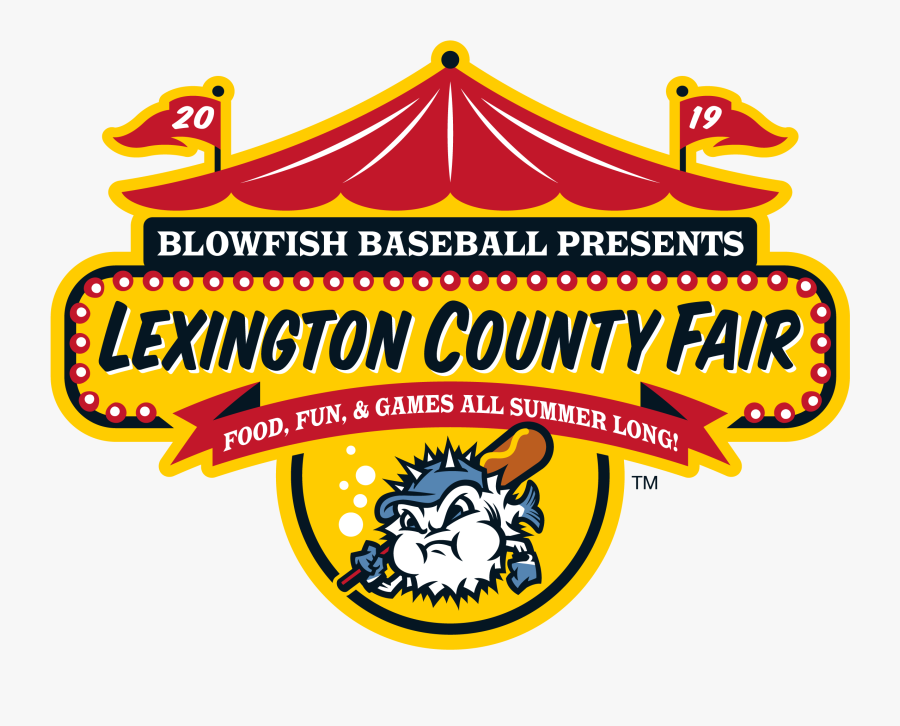 Blowfish Logo - Lexington County Blowfish Fair, Transparent Clipart