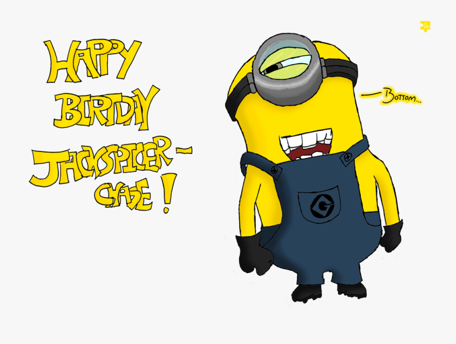 Happy Birthday Jackspicerchase By Sarah Layton On - Minion T Shirt Happy Bday Design, Transparent Clipart