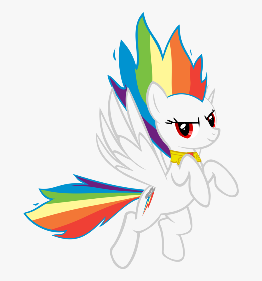 Transparent Super Mama Png - Rainbow Dash Evolution Of My Little Pony, Transparent Clipart