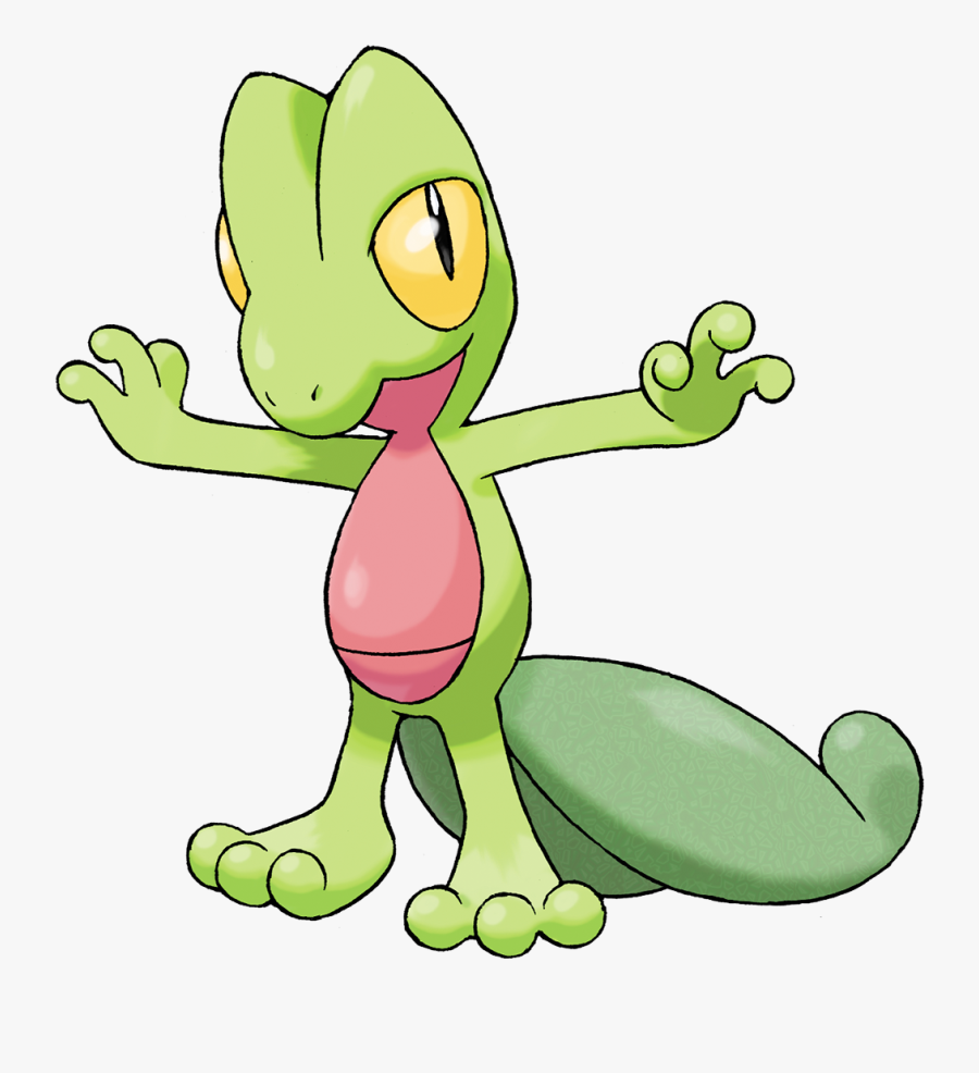This Pure Grass Type Lizard Is Another Pokemon Favoured - Pokemon Treecko, Transparent Clipart