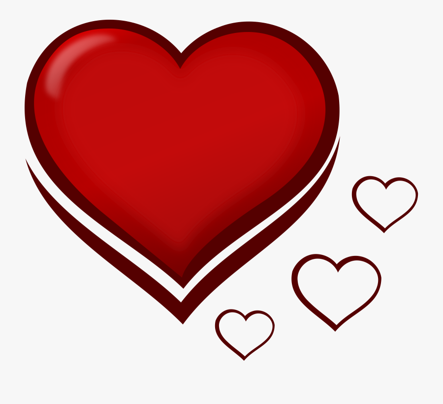 Valentine Hearts Clipart Png - Easy Small Heart Drawing, Transparent Clipart