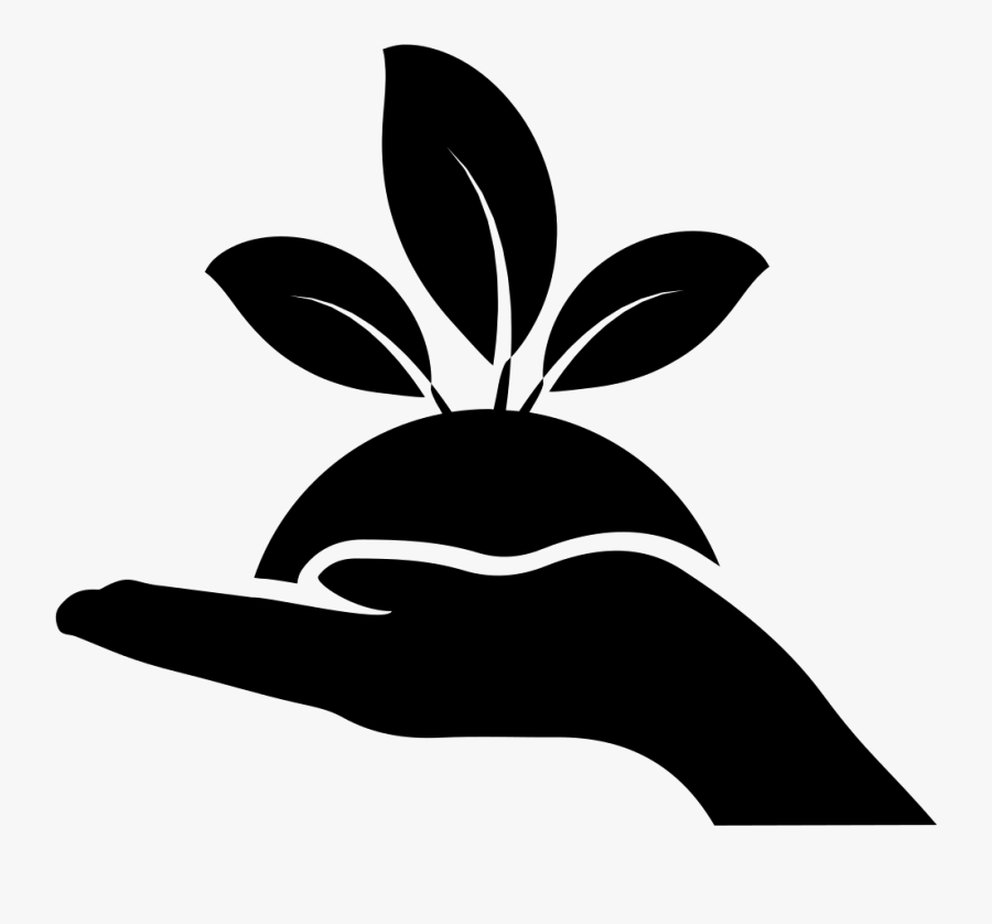 Black And White,leaf,clip Art,monochrome - Nature Logo Black And White, Transparent Clipart
