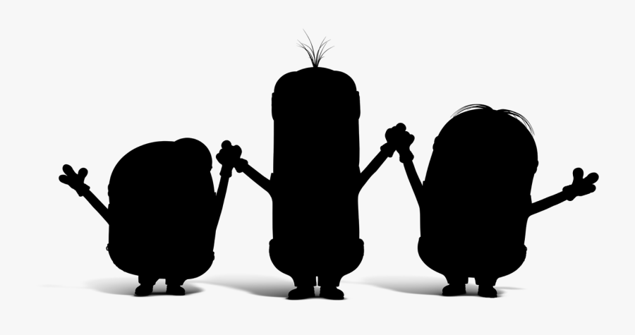 Minions Bird Human Behavior Black Silhouette - Minion Silhouette, Transparent Clipart