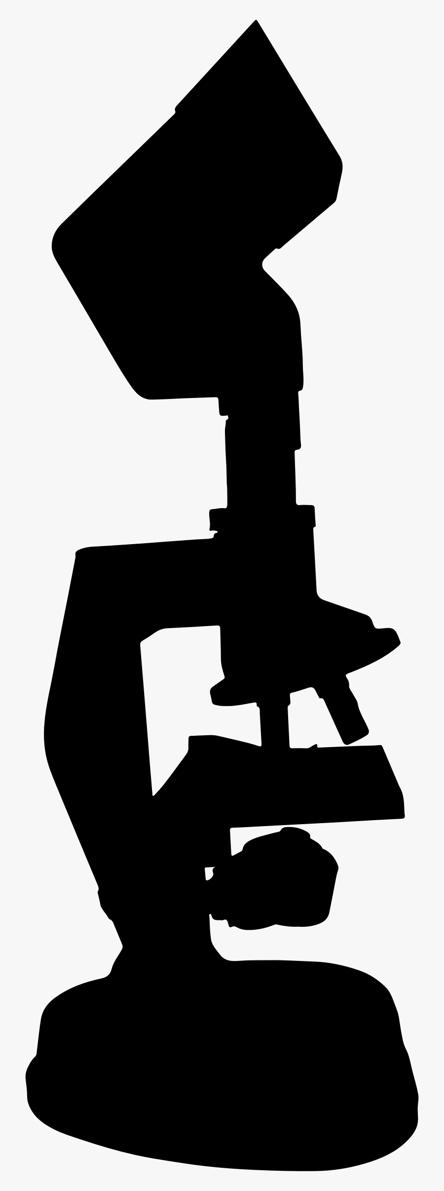 Microscope Silhouette - Silhouette Microscope, Transparent Clipart