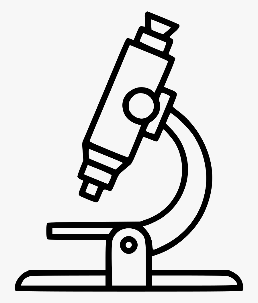 Microscope - Microscope Black And White, Transparent Clipart