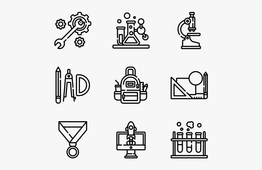 College - Iconos Geek, Transparent Clipart