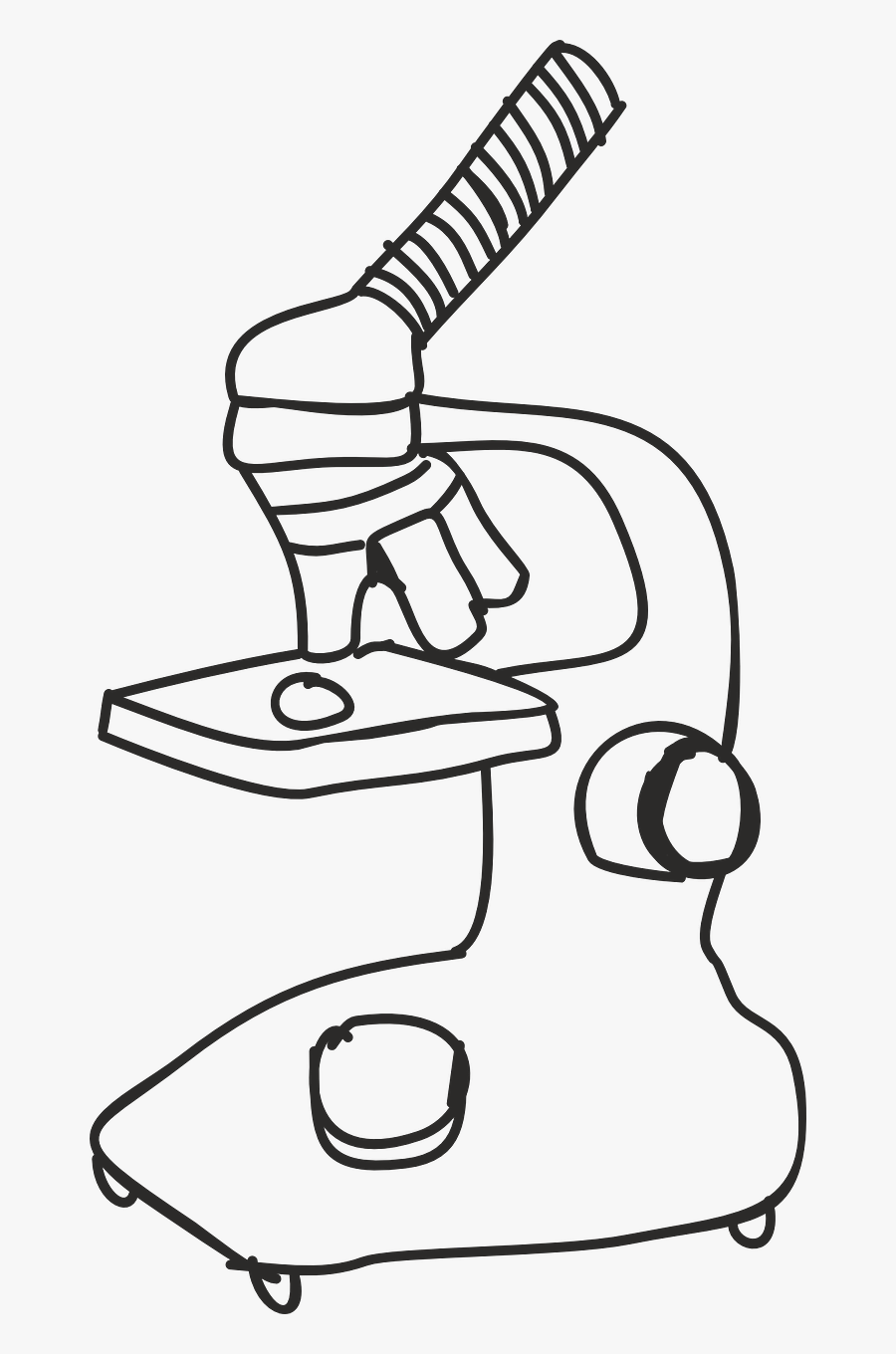 Microscope The Microscope Look - Microscope Drawing, Transparent Clipart