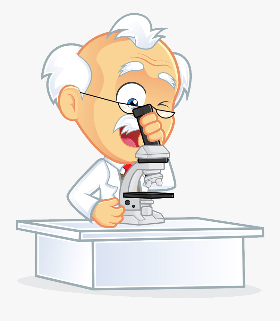 Cartoon Laboratory Clip Art - Observacion Del Microscopio Animado, Transparent Clipart