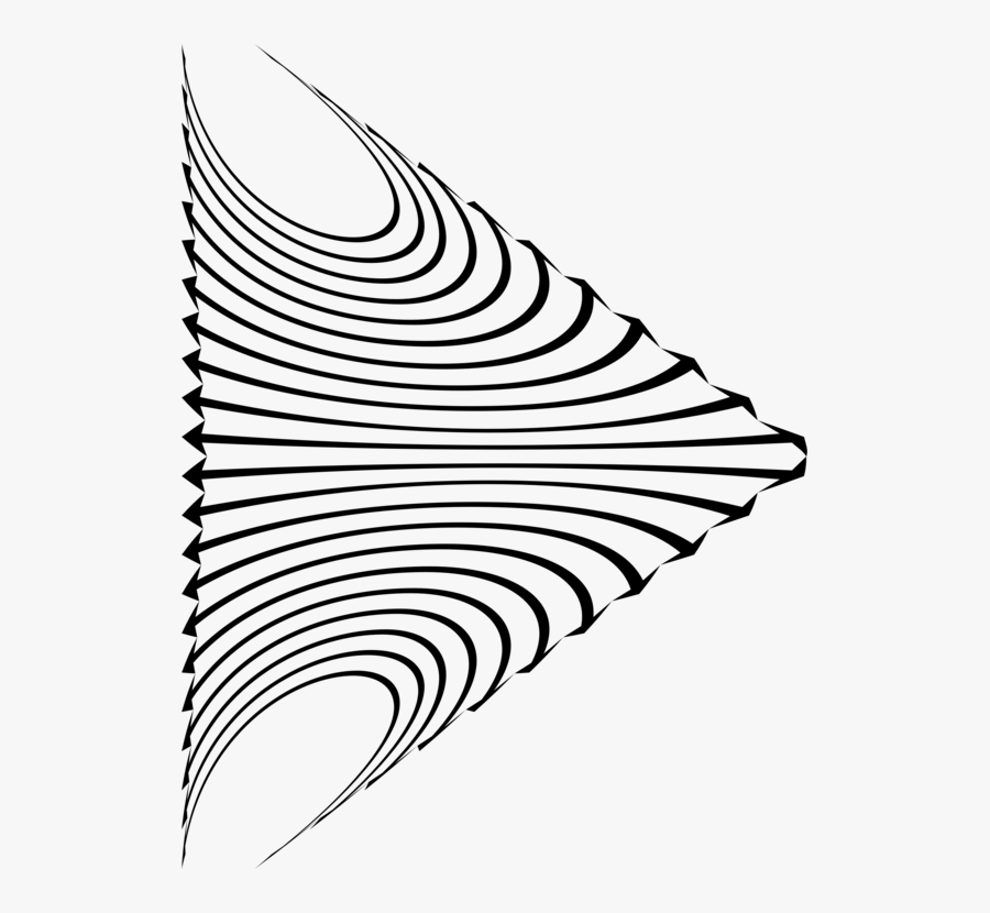 Angle Point Leaf Black Line Art - Clip Art, Transparent Clipart