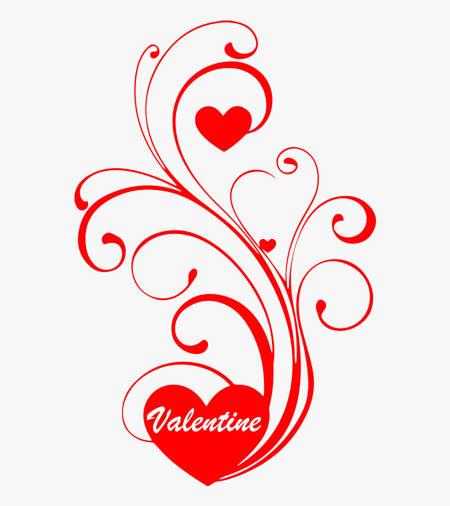 Transparent Banner Clipart No Background - Arabescos Com Coração Png, Transparent Clipart