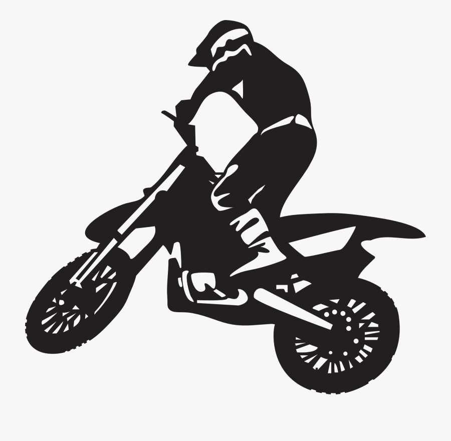 Motorcycle Helmets Motocross Dirt Bike Dirt Track Racing - Dirt Bike Silhou...