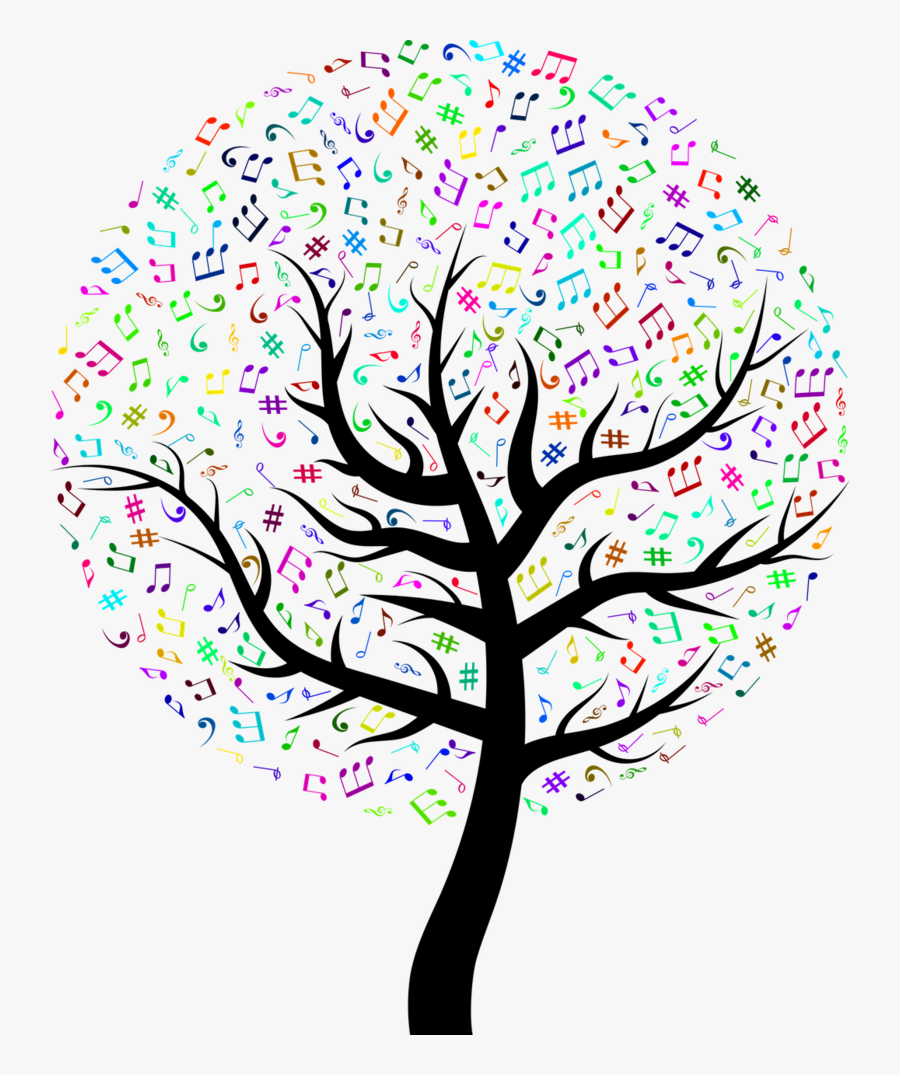 Life Stories And The Music They Inspire - Animated Tree Black And White, Transparent Clipart