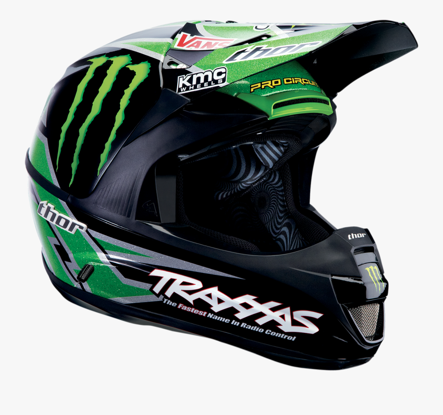 Monster Energy Dirt Bike Helmets, Transparent Clipart
