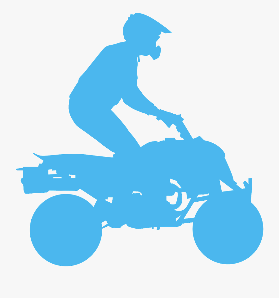 Quad Bike Silhouette, Transparent Clipart