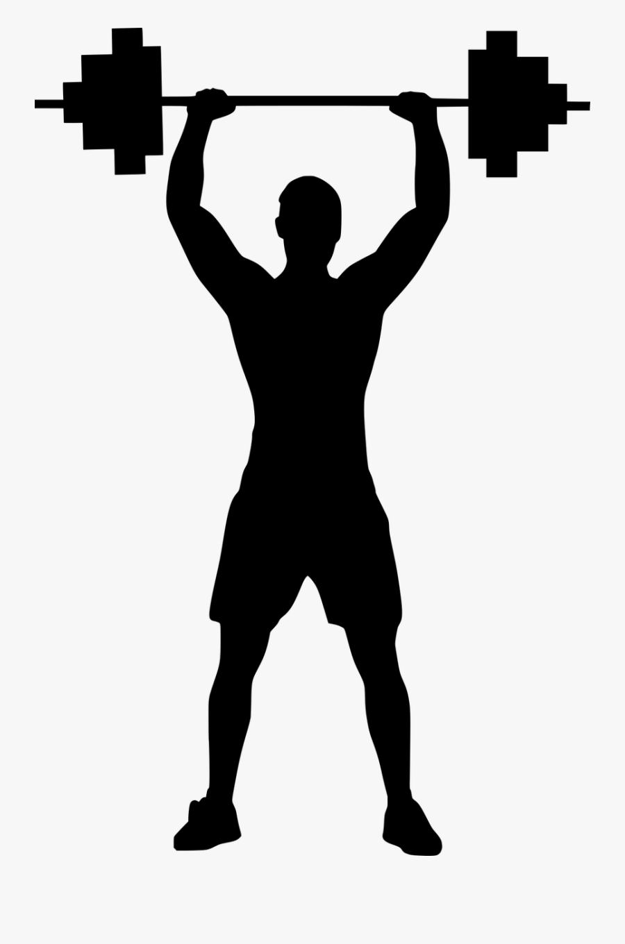 Art,dumbbell,strongman - Weights Silhouette, Transparent Clipart