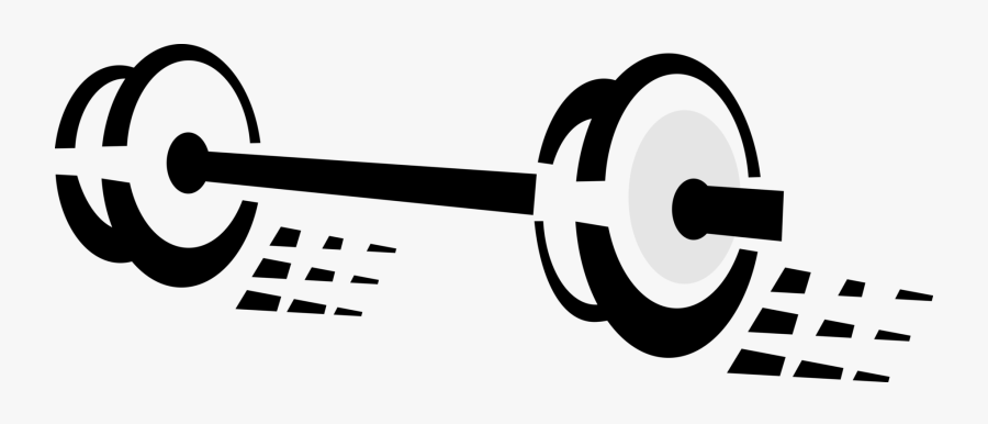 Vector Black And White Library Weightlifting With Weight - Graphic Design, Transparent Clipart