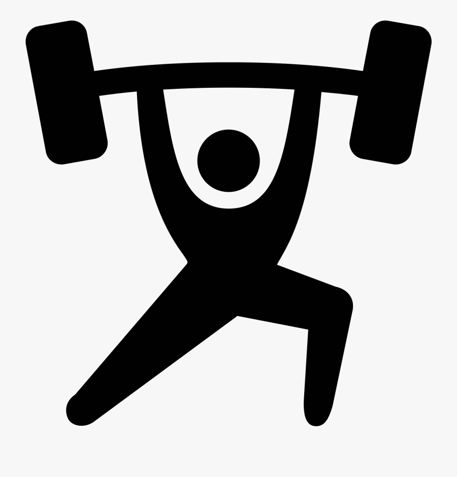 Olympic Weightlifting Weight Training Computer Icons - Weight Lift Icon, Transparent Clipart