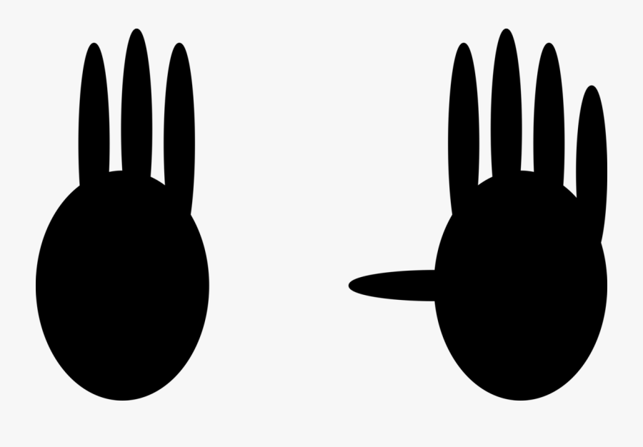 Silhouette,monochrome Photography,symbol - Counting To Ten, Transparent Clipart