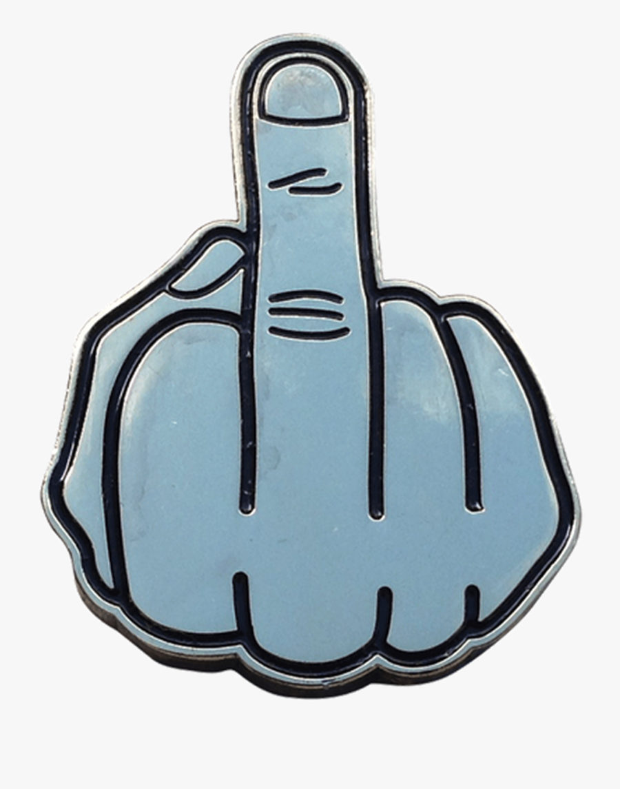 Middle Finger Ball Marker & Hat Clip - Drawing, Transparent Clipart