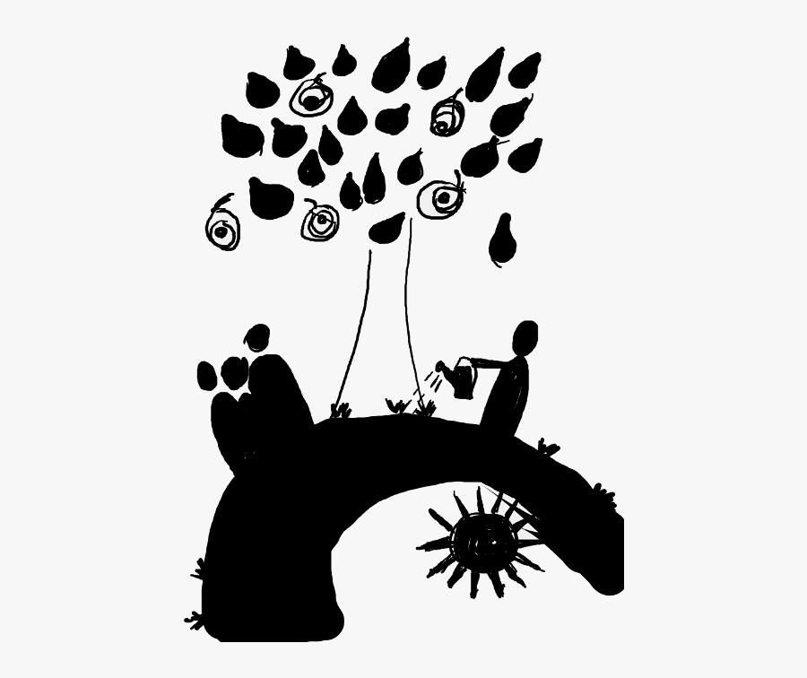 Tree Of Life Drawing - Silhouette, Transparent Clipart