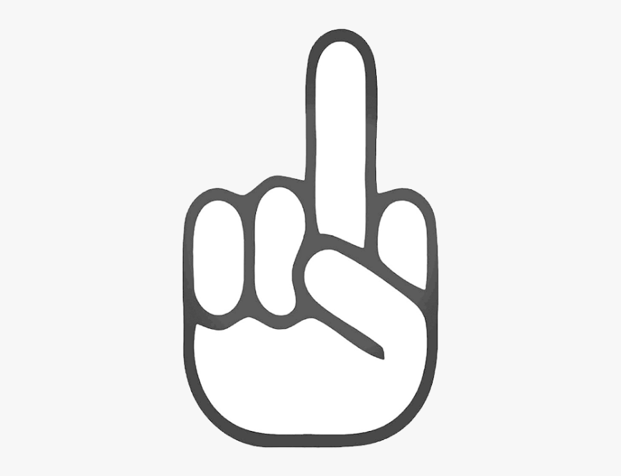 Middlefinger Copy - Its My Birthday Svg, Transparent Clipart