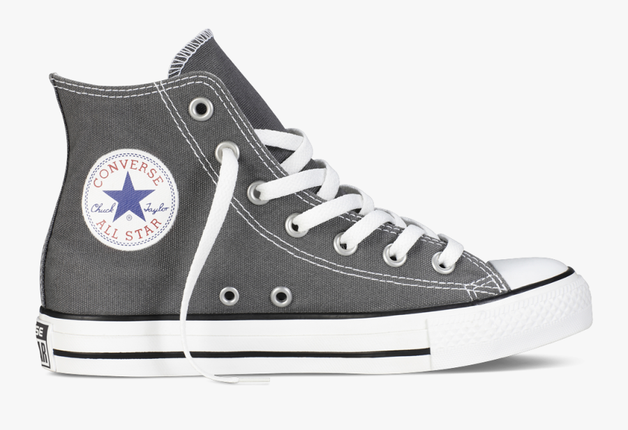 Sneakers Clip Art Street - High Top Grey Converse Womens, Transparent Clipart