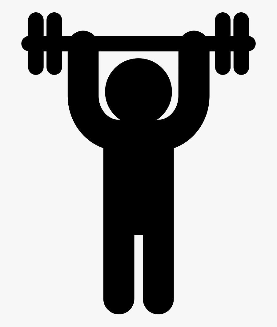 Man Weightlifter Carrying Dumbbell - Levantar Pesas Png, Transparent Clipart