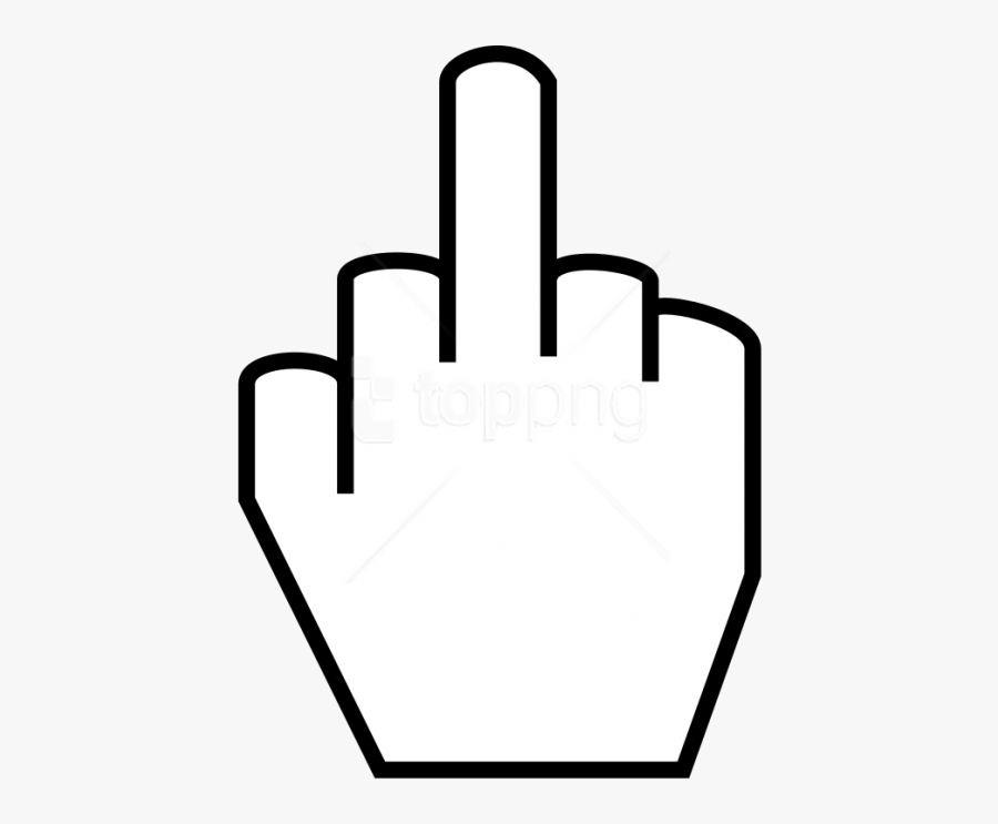 Drawing A Middle Finger Easy, Transparent Clipart