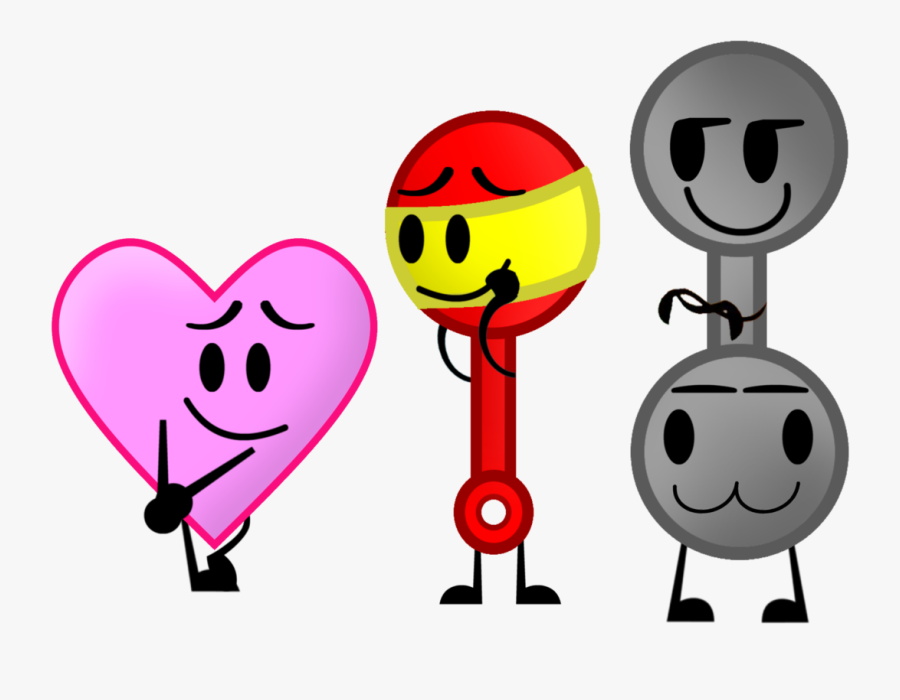 New Heart, Rattle, And Barbell By Domobfdi - Heart And Rattle, Transparent Clipart