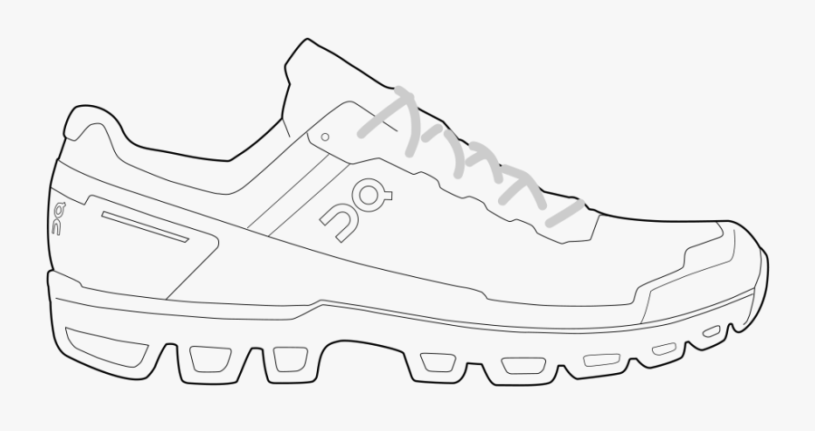 Running Shoes Drawing, Transparent Clipart