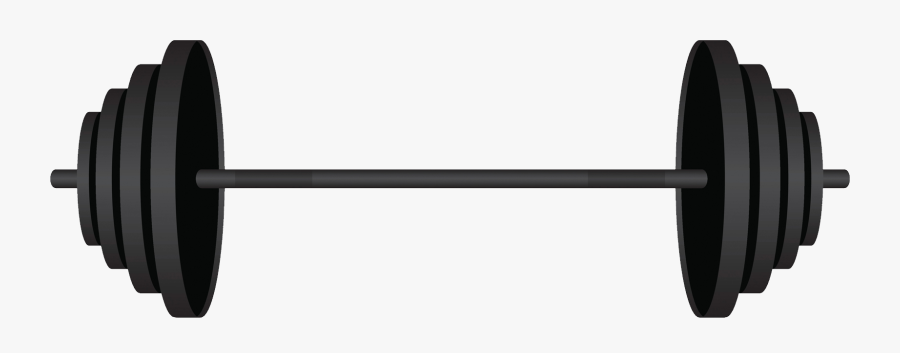 Clip Art Barbell Clipart Black And White - Barbell Png Transparent, Transparent Clipart