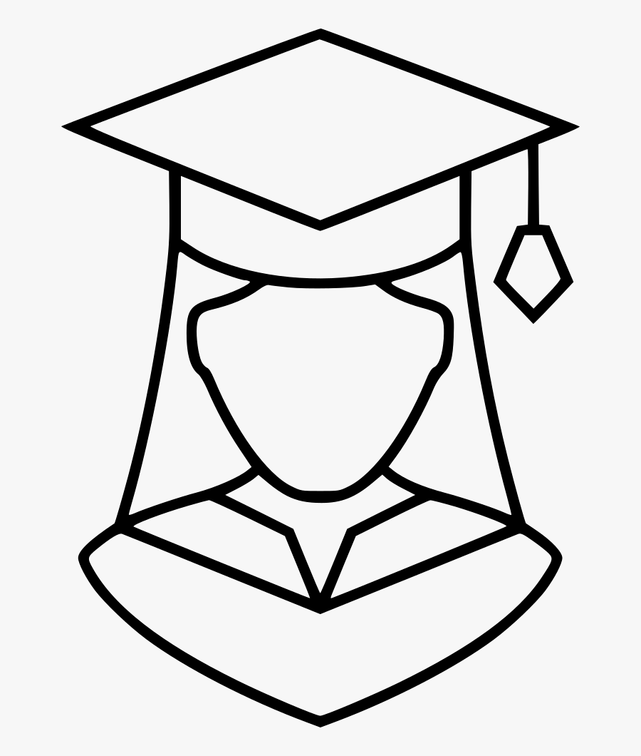 Graduation Girl Comments - Graduation Cap Icon Png, Transparent Clipart