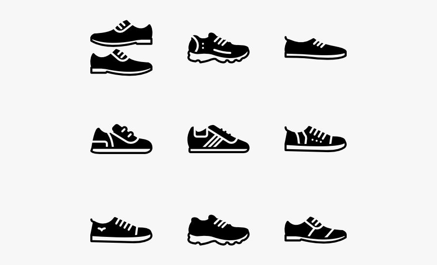 Footwear,shoe,font,black And White,outdoor Shoe,walking - Men Shoes Icon Png, Transparent Clipart